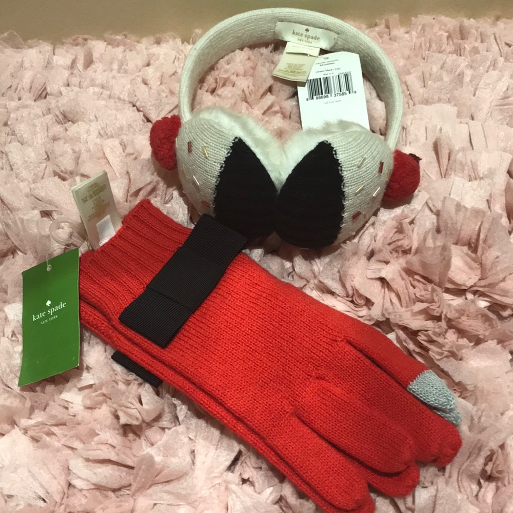 Kate Spade ♠️ earmuffs and tech gloves nwt